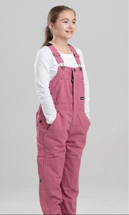 Kids' Berne Softstone Insulated Bib Overall-Desert Rose